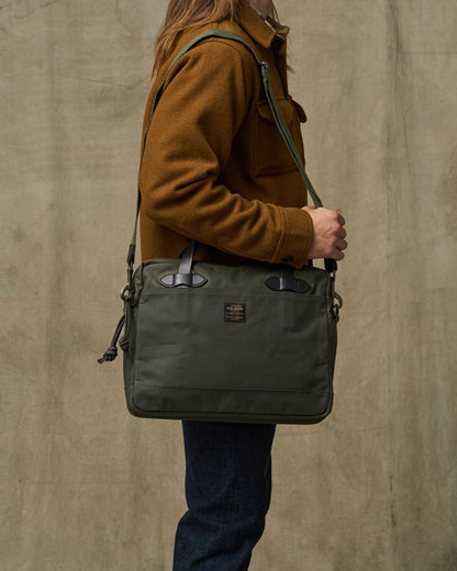 Filson Trending / Tin Cloth Compact Briefcase - Otter Green