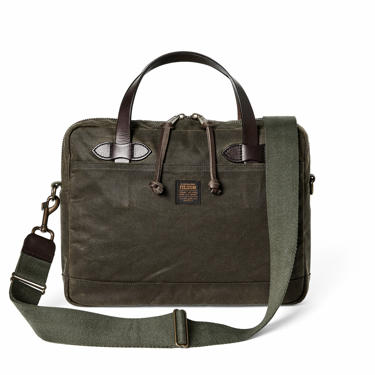 Filson Trending / Tin Cloth Compact Briefcase - Otter Green