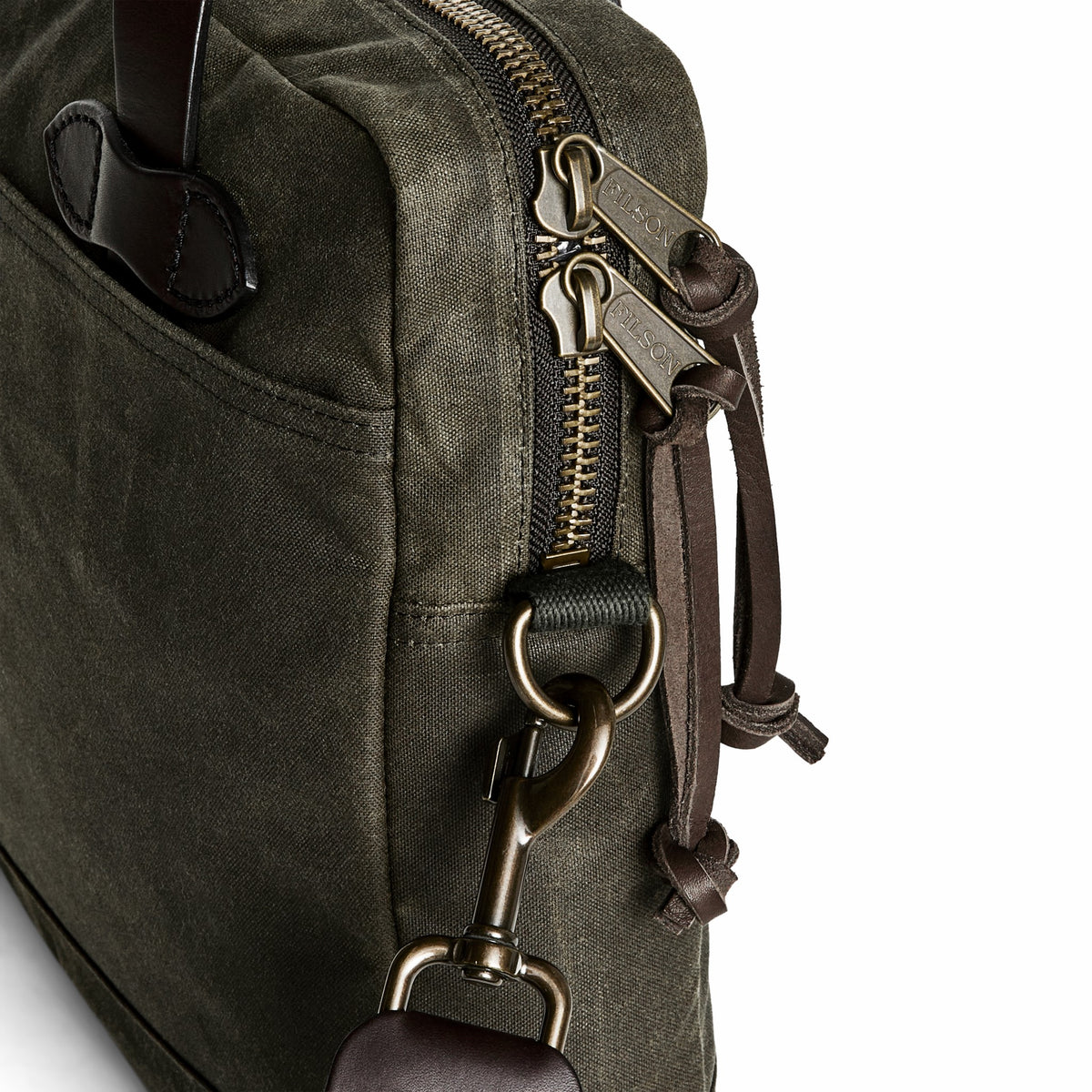 Filson Trending / Tin Cloth Compact Briefcase - Otter Green
