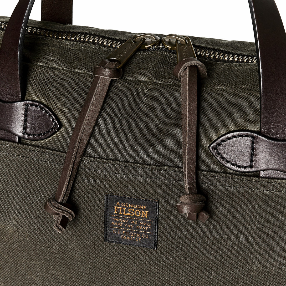 Filson Trending / Tin Cloth Compact Briefcase - Otter Green