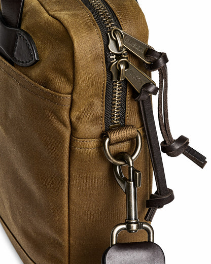Filson Best Price / Tin Cloth Compact Briefcase - Dark Tan
