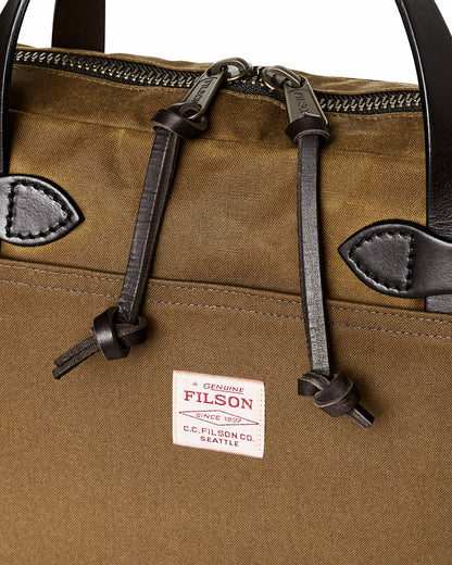 Filson Best Price / Tin Cloth Compact Briefcase - Dark Tan