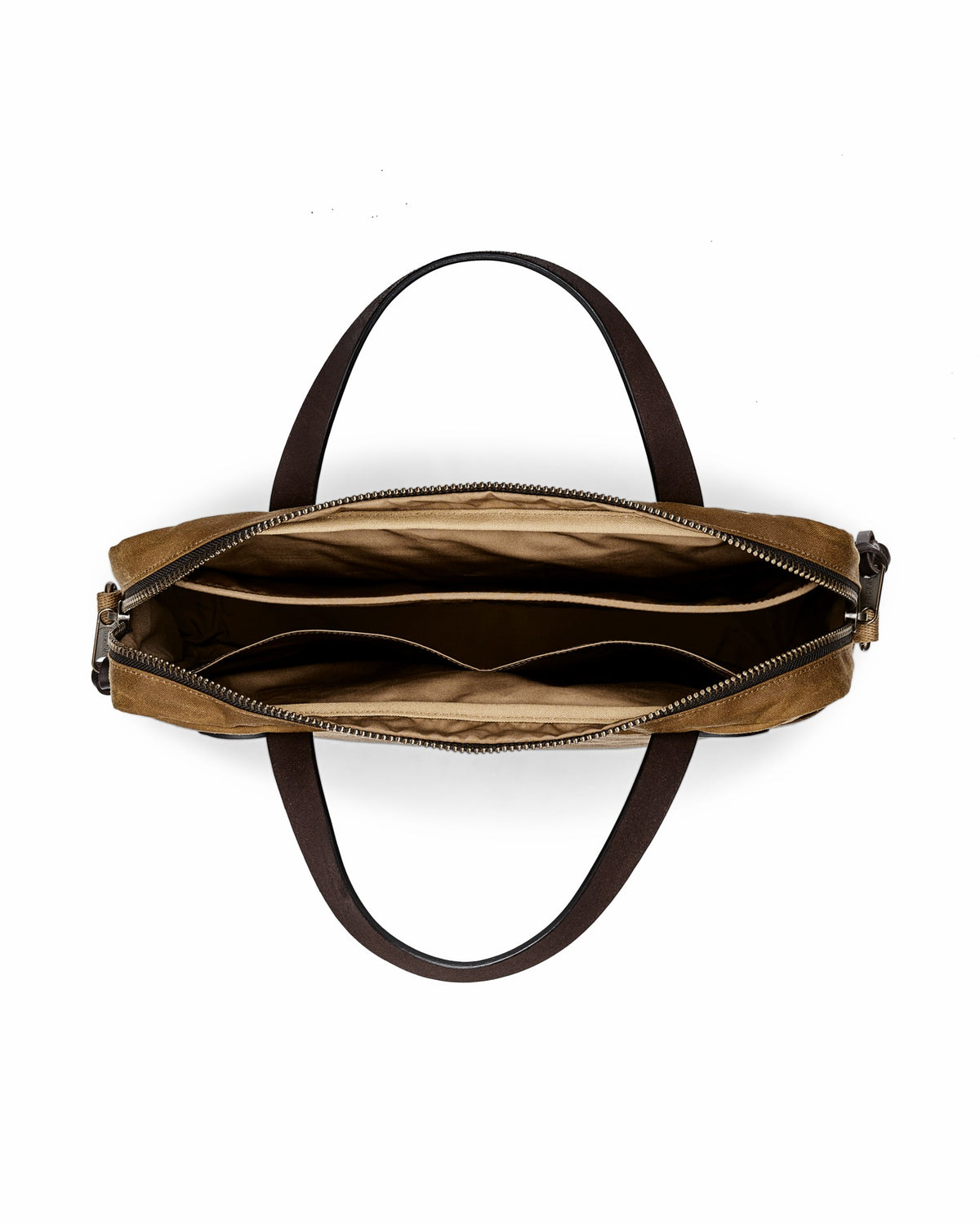 Filson Best Price / Tin Cloth Compact Briefcase - Dark Tan