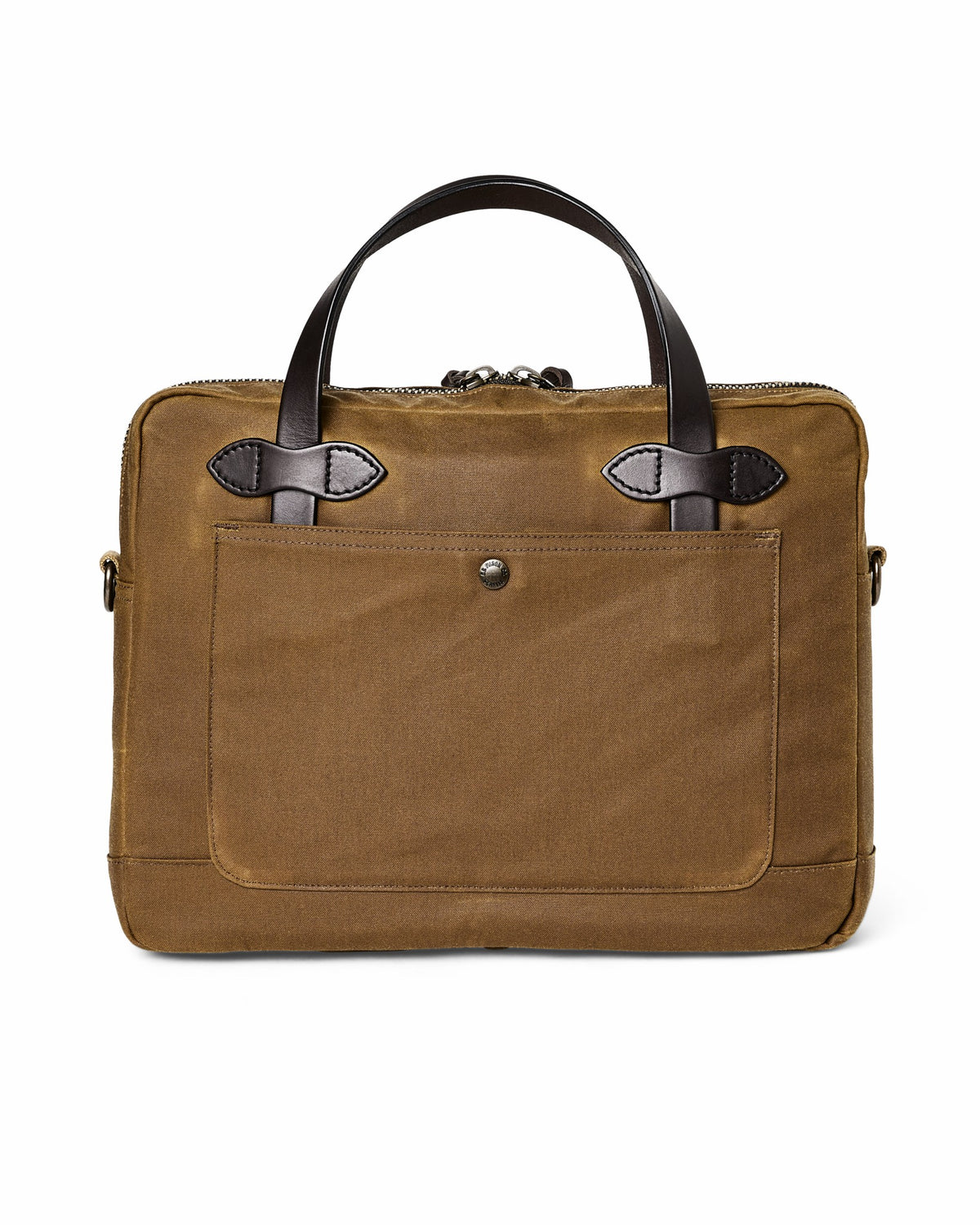Filson Best Price / Tin Cloth Compact Briefcase - Dark Tan