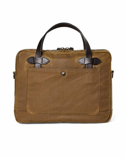 Filson Best Price / Tin Cloth Compact Briefcase - Dark Tan