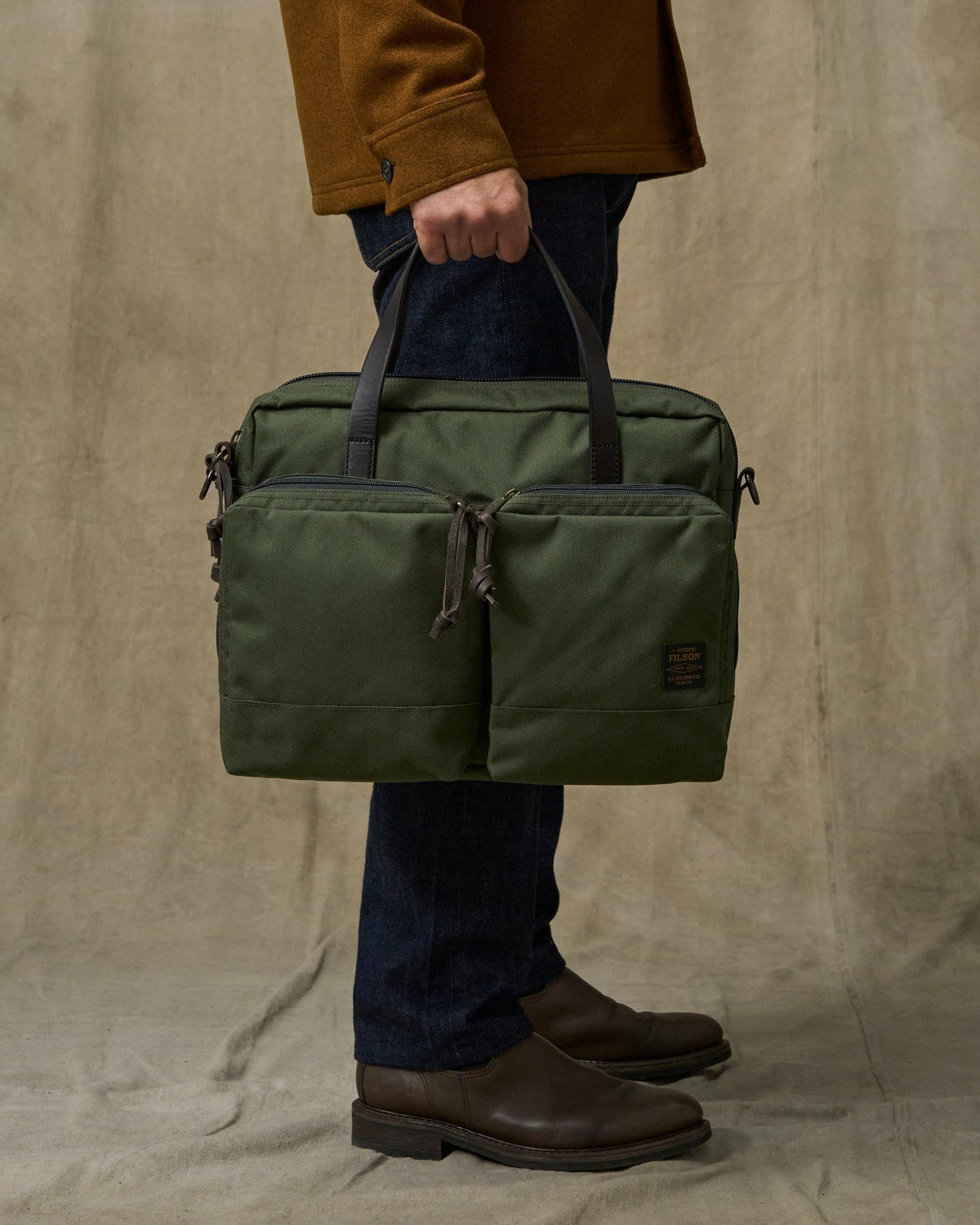 Filson Premium / Dryden Briefcase - Otter Green