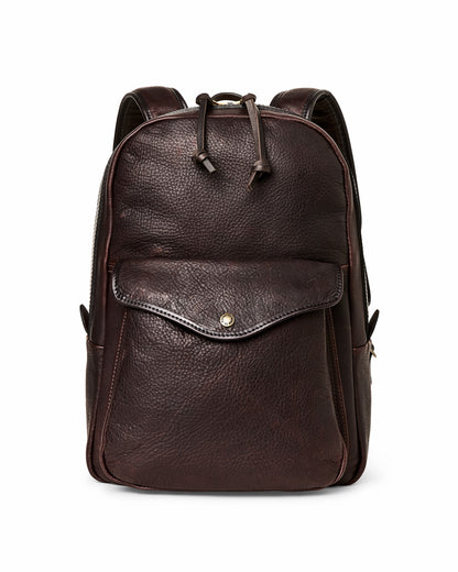 Filson Exclusive / Heritage Leather Journeyman Backpack - Ballard Brown
