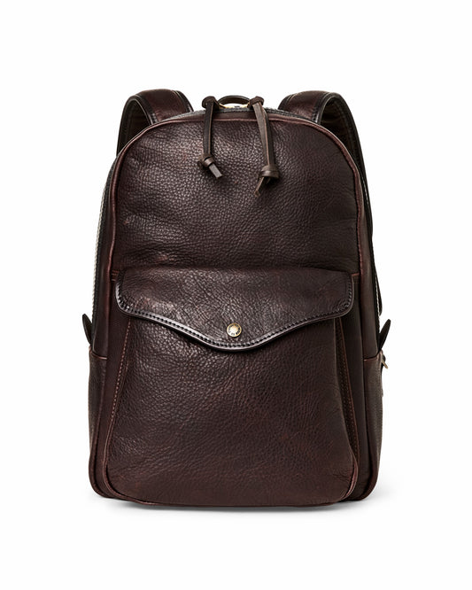 Filson Exclusive / Heritage Leather Journeyman Backpack - Ballard Brown