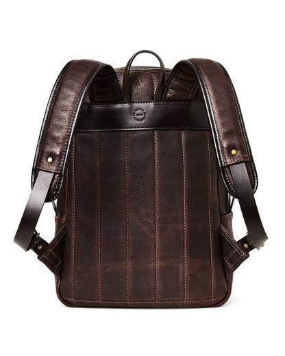 Filson Exclusive / Heritage Leather Journeyman Backpack - Ballard Brown