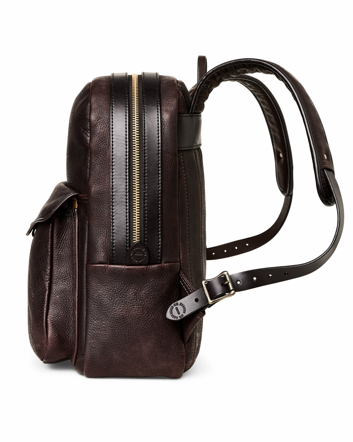 Filson Exclusive / Heritage Leather Journeyman Backpack - Ballard Brown