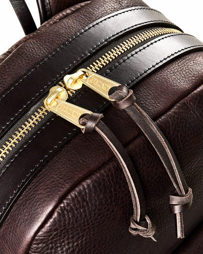 Filson Exclusive / Heritage Leather Journeyman Backpack - Ballard Brown