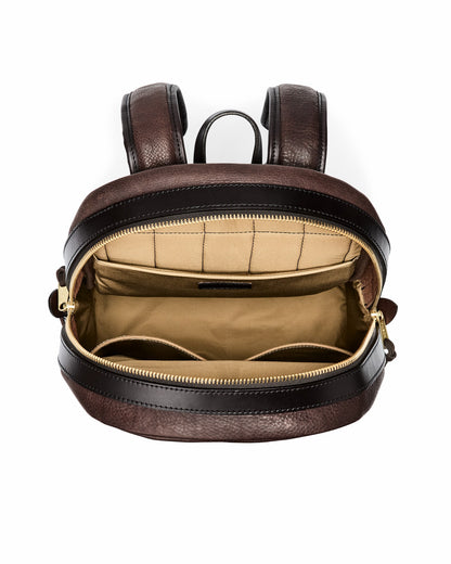 Filson Exclusive / Heritage Leather Journeyman Backpack - Ballard Brown
