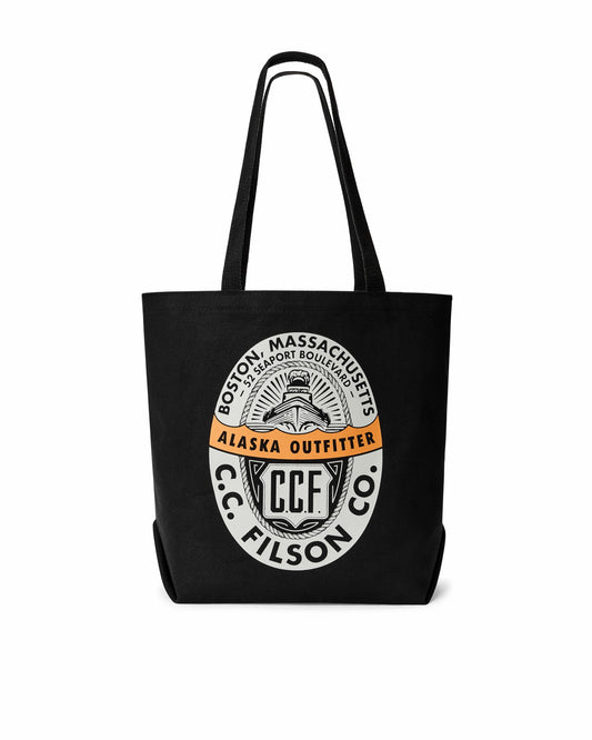 Filson Featured / Boston Graphic Tote Bag - Black
