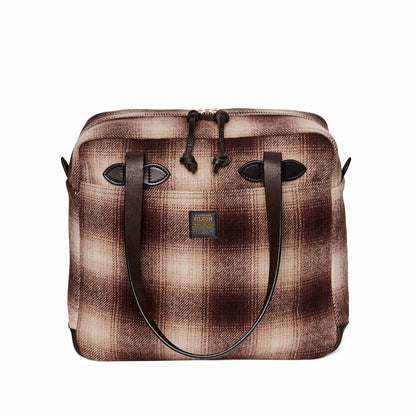 Filson Latest / Mackinaw Wool Zipper Tote Bag - Brown / Tan Ombre