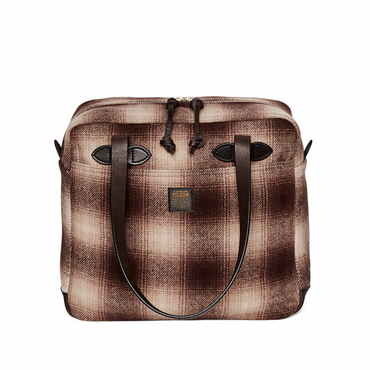 Filson Latest / Mackinaw Wool Zipper Tote Bag - Brown / Tan Ombre