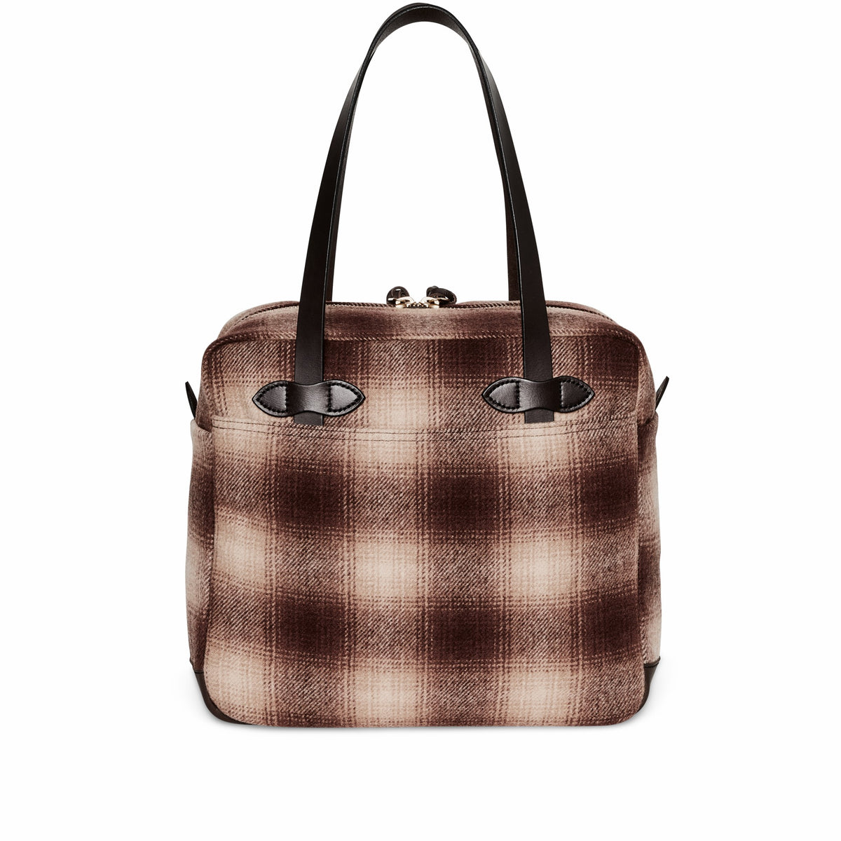 Filson Latest / Mackinaw Wool Zipper Tote Bag - Brown / Tan Ombre