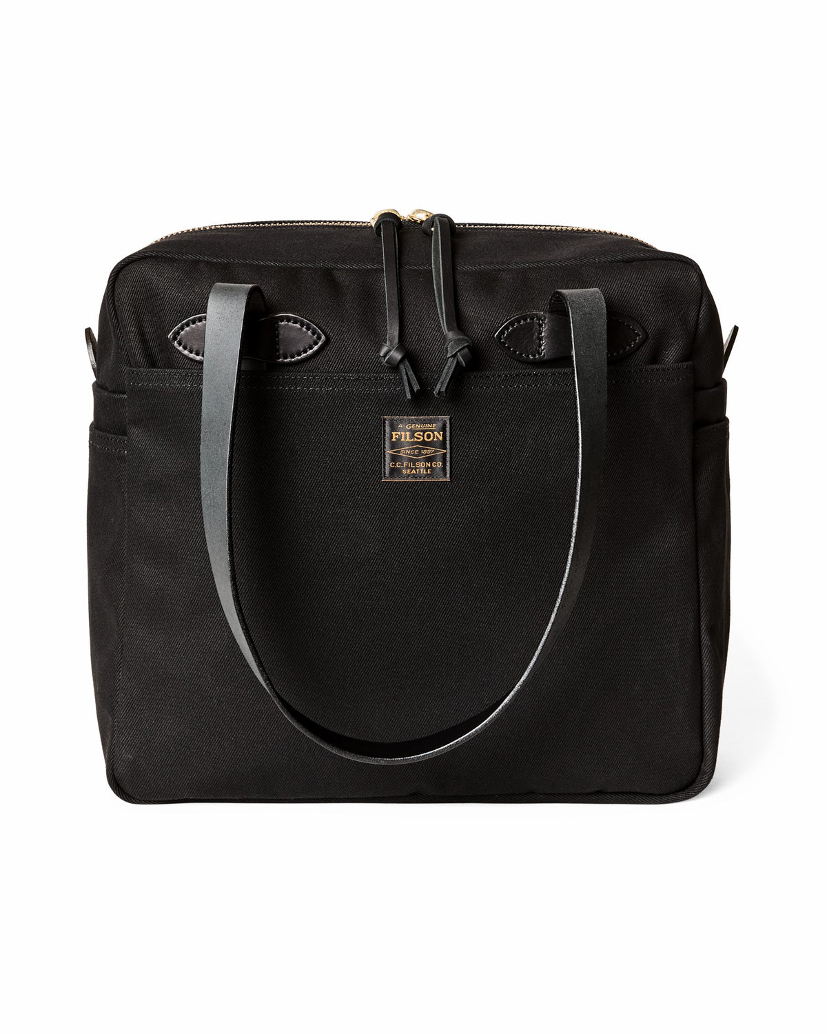 Filson Top Pick / Rugged Twill Zipper Tote Bag - Black