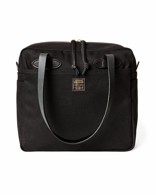 Filson Top Pick / Rugged Twill Zipper Tote Bag - Black