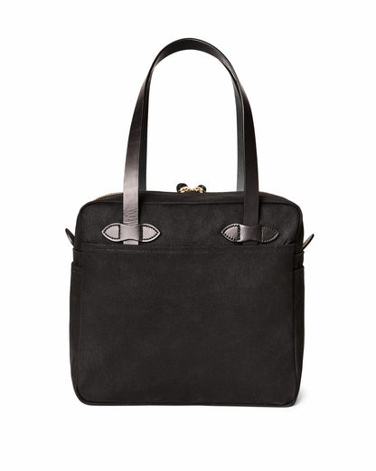 Filson Top Pick / Rugged Twill Zipper Tote Bag - Black