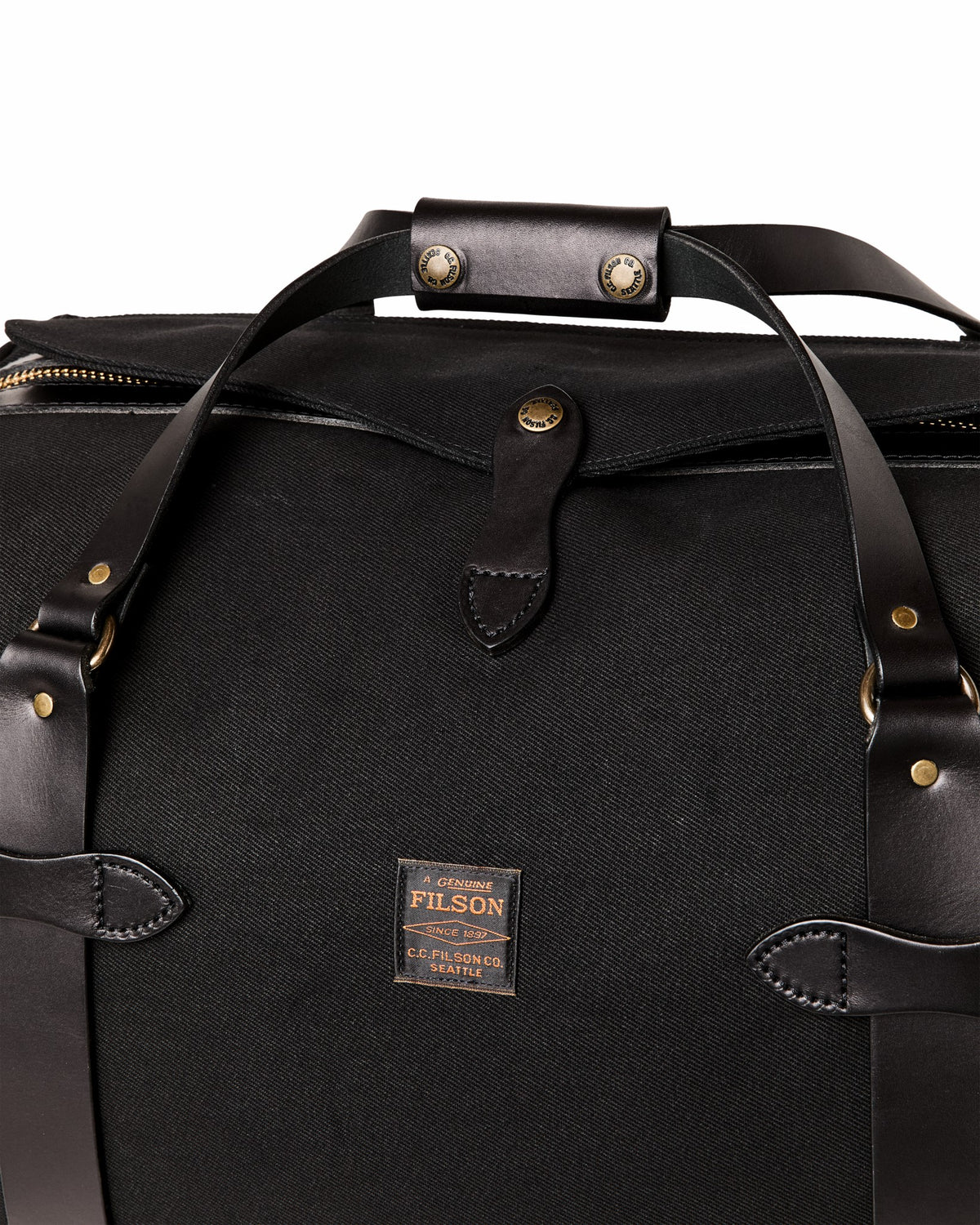 Filson Classic / Medium Rugged Twill Duffle Bag - Black